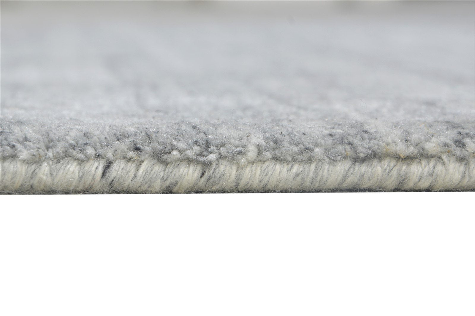 Dark Grey Wool / Silk Rug 5' X 6' Modern Handloom Indian Solid Room Size Carpet 7864513101973
