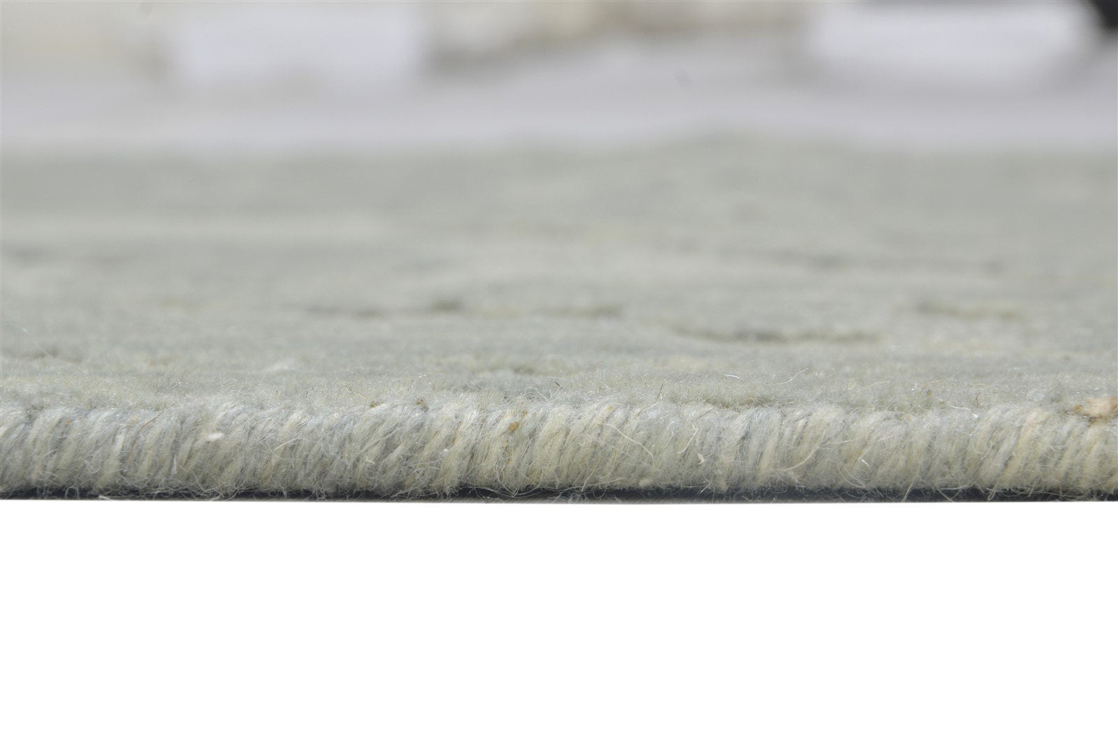 Dawna Grey Wool Silk Rug 3' X 8' Modern Jacquard Loom French Damask Runner 7864146690197