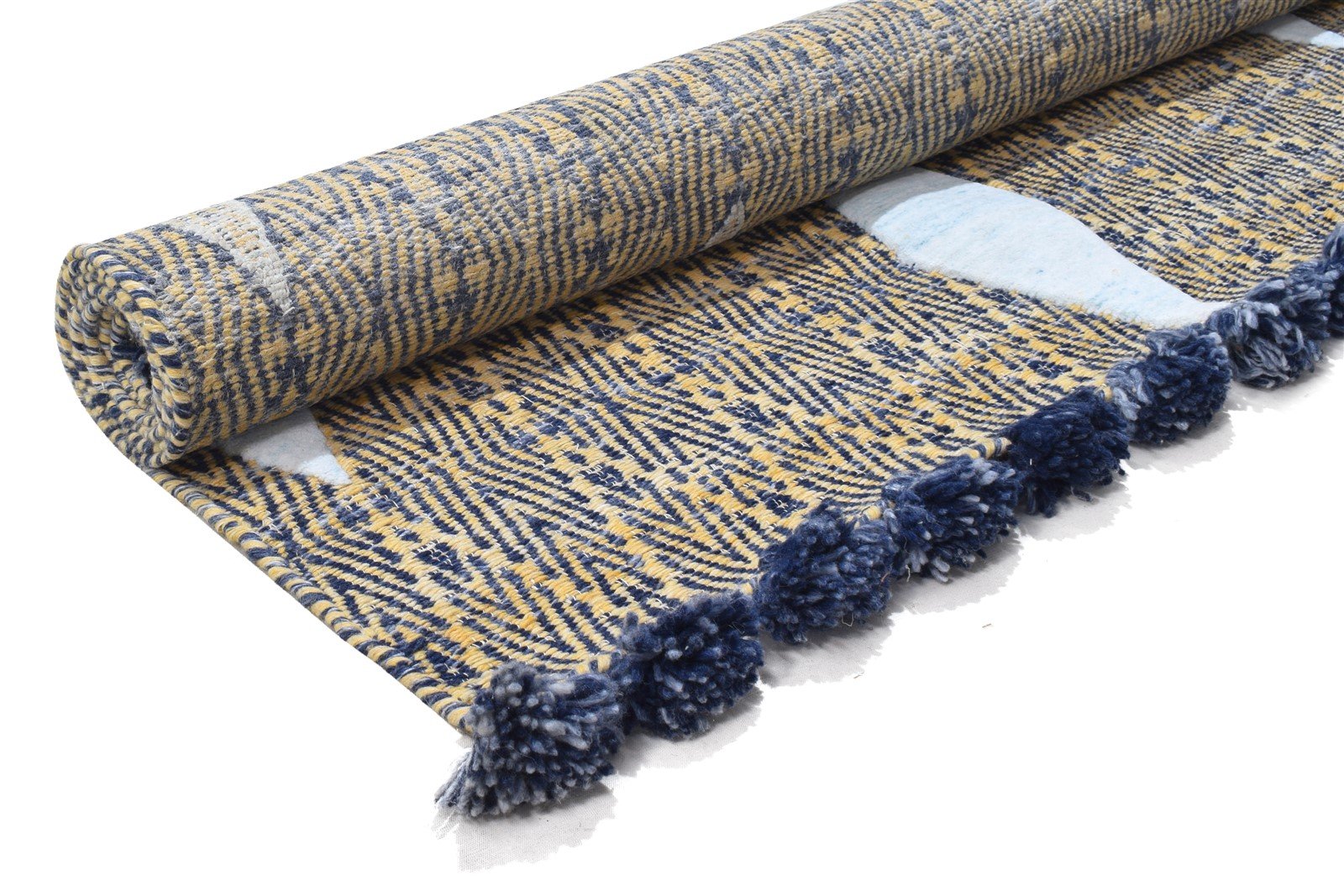 Deeanne Pet Yarn Brown Rug 5X8 Modern Jacquard Loom Moroccan Diamond 7864164974741