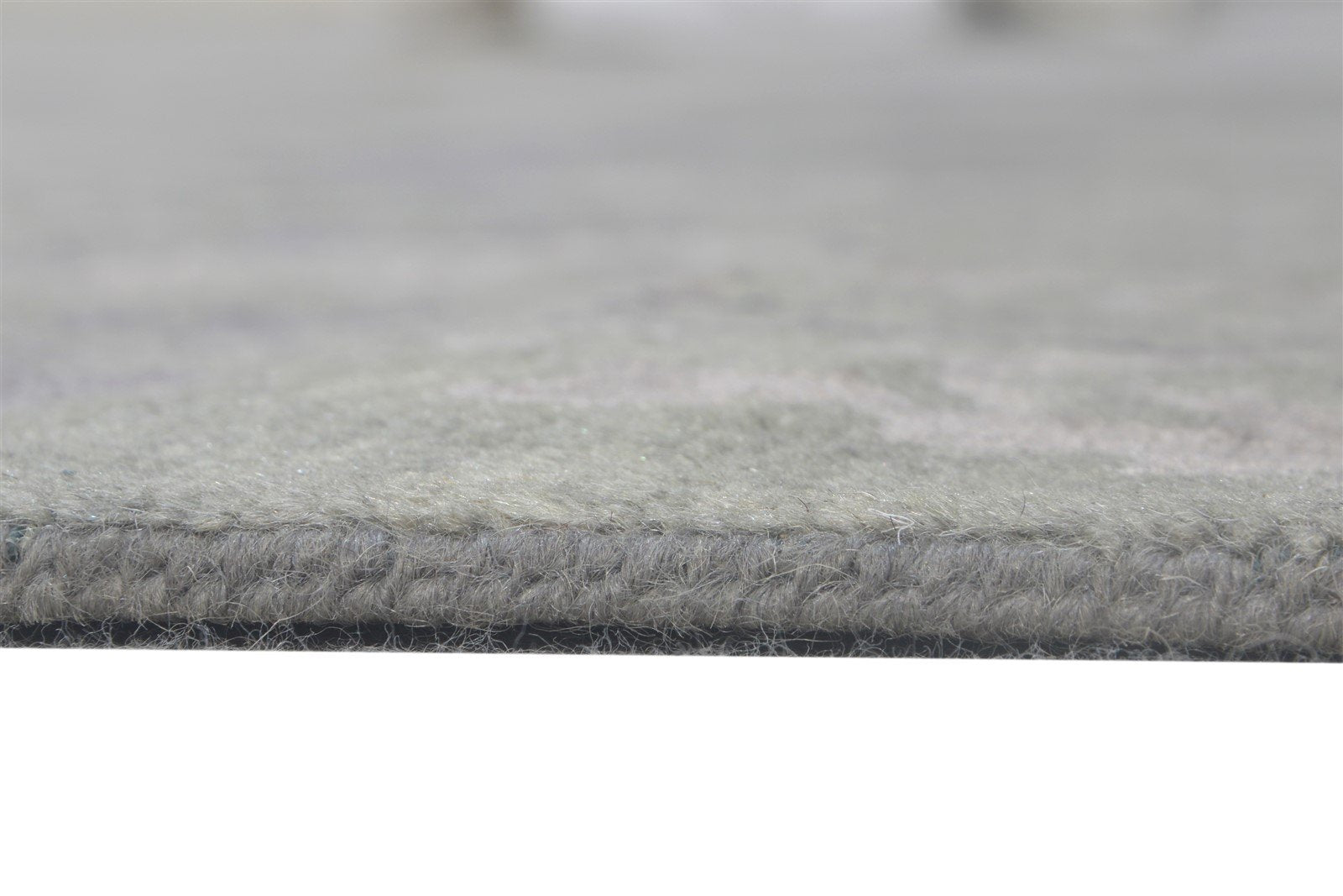 Deina Wool / Silk Grey Rug 5X8 Modern Hand Knotted American Floral   7865207029909