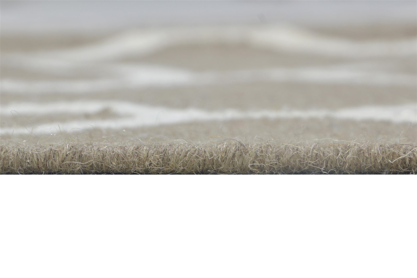 Dhurrie Beige Wool Rug 4' X 6' Modern Moroccan Trellis Room Size Carpet 7864381276309