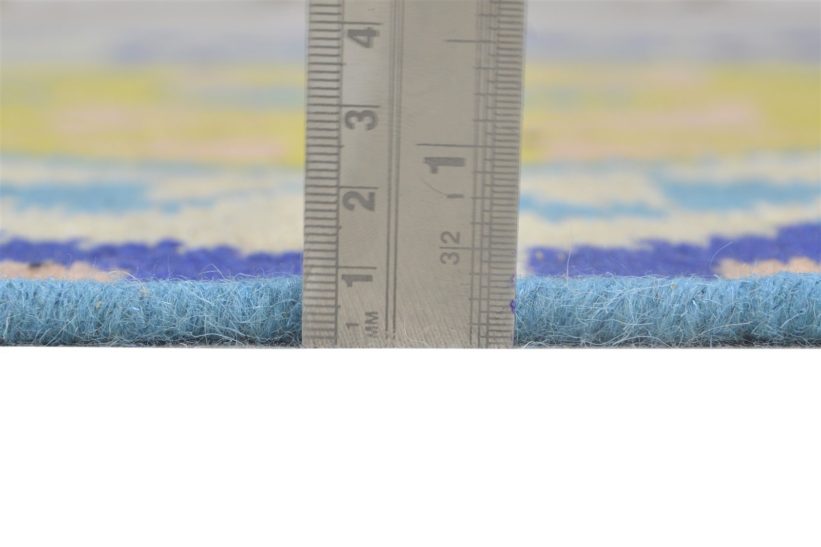 Dhurrie Beige Wool Rug 4' X 6' Southwestern American Tribal Room Size Carpet 7865002393749