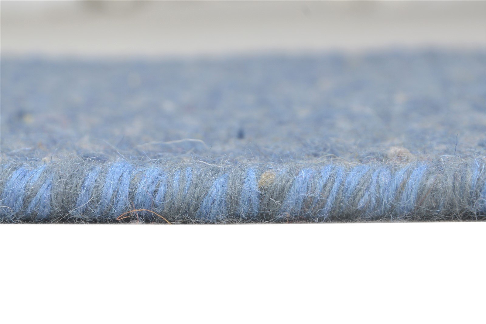 Dhurrie Blue Wool Rug 2' X 3' Modern Scandinavian Diamond Small Carpet 7865012879509