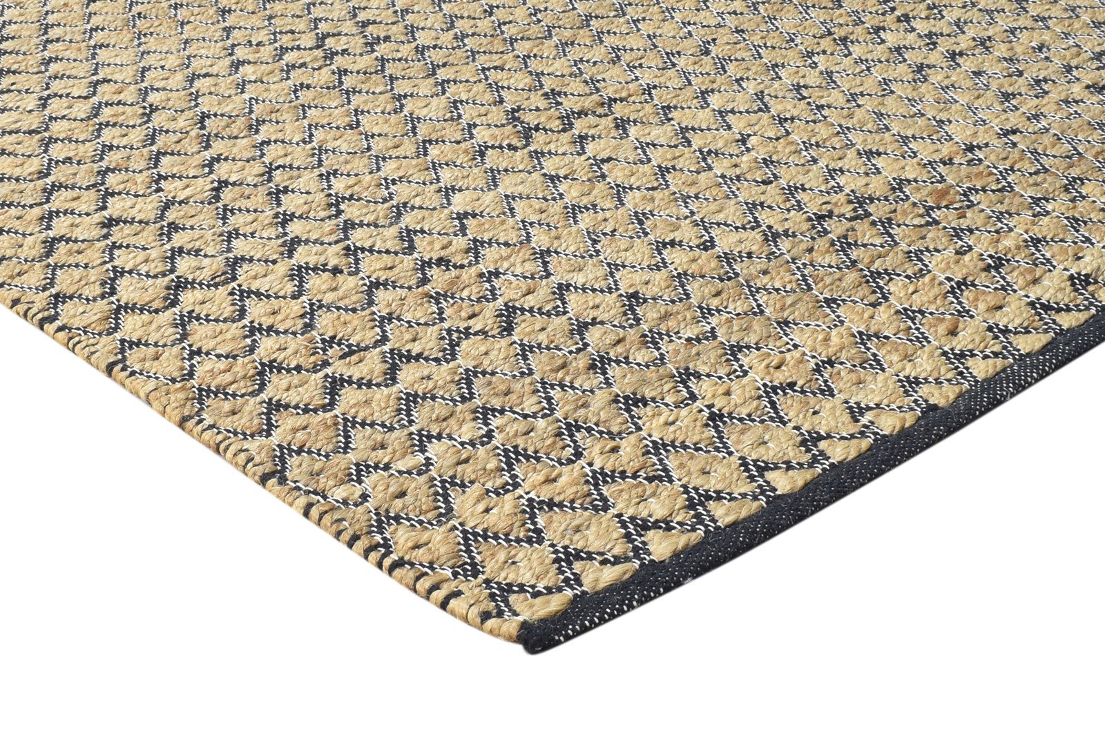 Dhurrie Brown Jute Rug 5' X 8' Modern Scandinavian Diamond Room Size Carpet 7864469586069