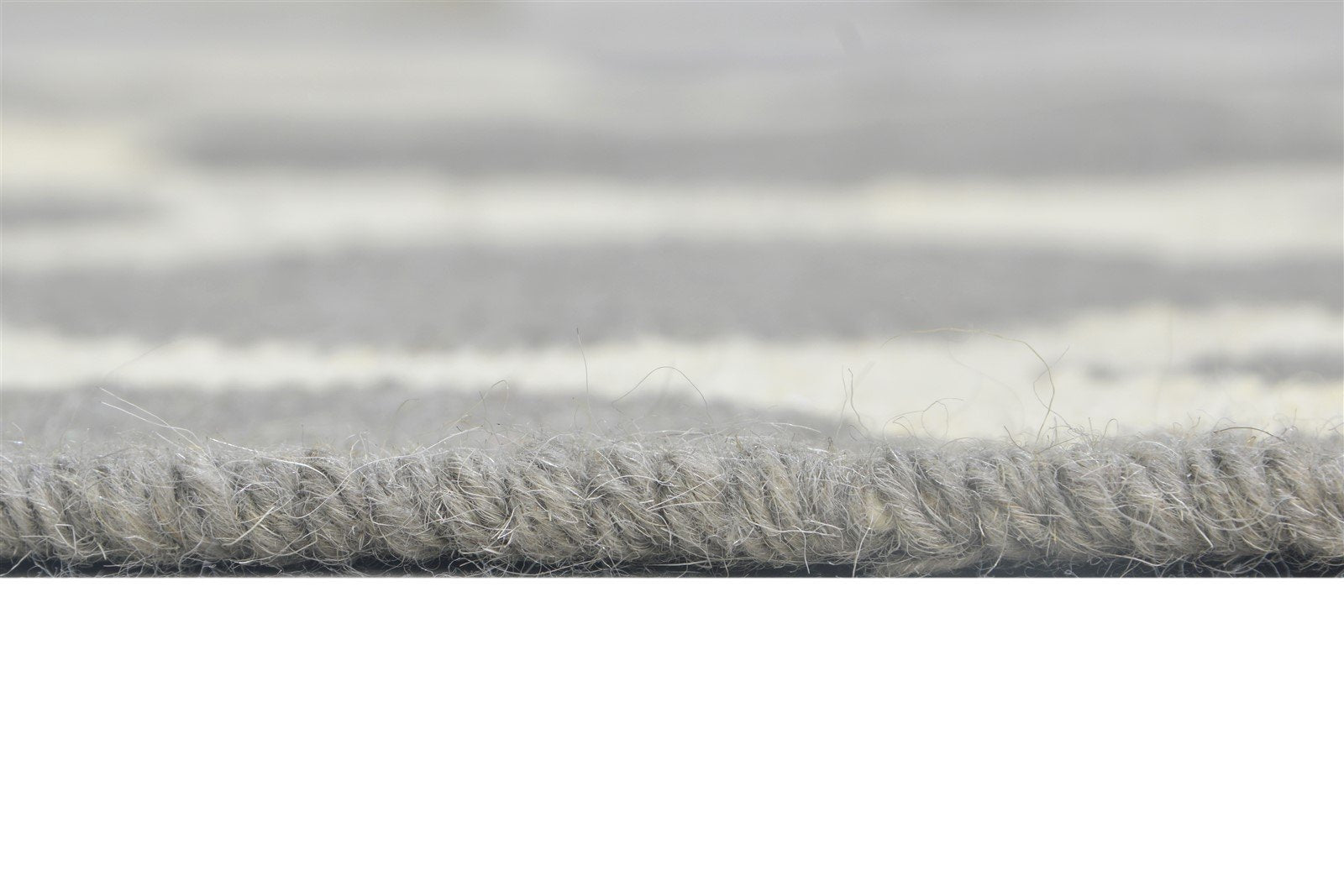 Dhurrie Dark Grey Wool Rug 4' X 6' Modern Moroccan Trellis Room Size Carpet 7864391139477