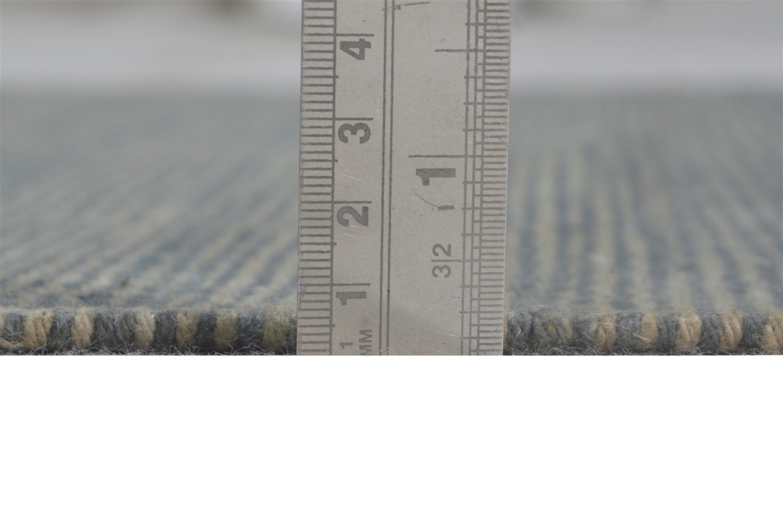 Dhurrie Grey Wool Rug 3' X 5' Modern Scandinavian Solid Small Carpet 7865168560277