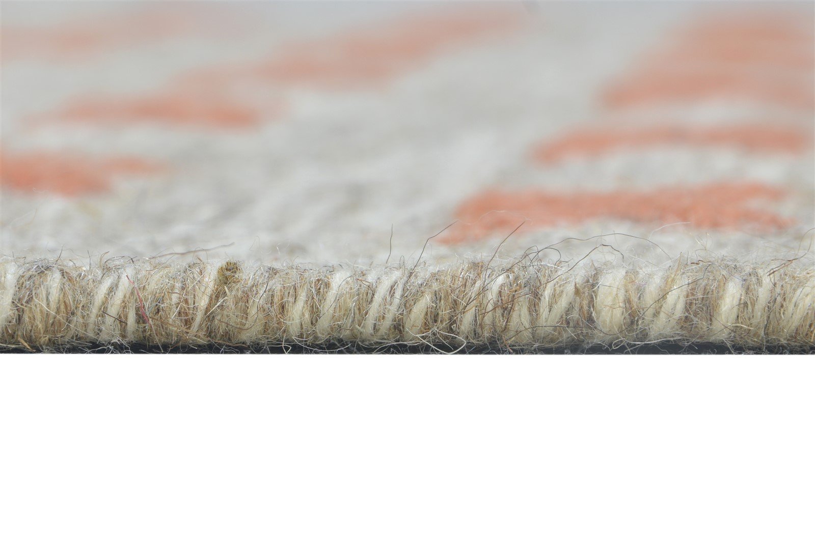 Dhurrie Grey Wool Rug 4' X 5' Modern French Abstract Room Size Carpet 7864989450389