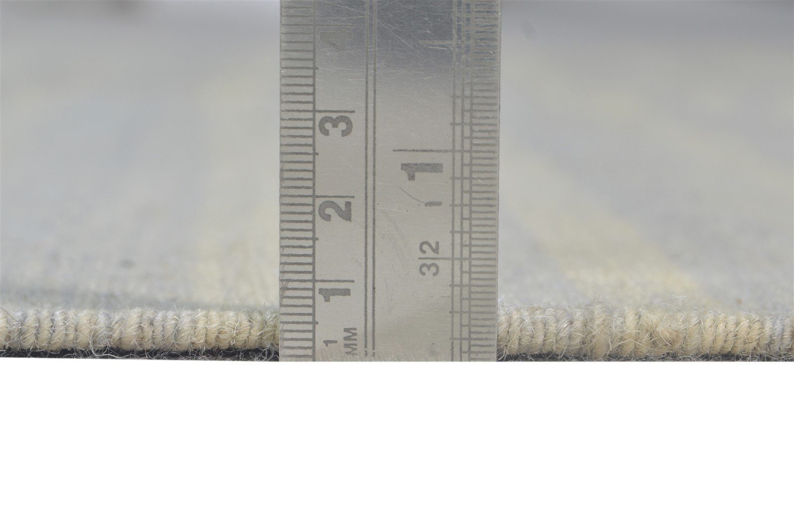 Dhurrie Grey Wool Rug 5' X 8' Modern Scandinavian Striped Room Size Carpet 7865143132309
