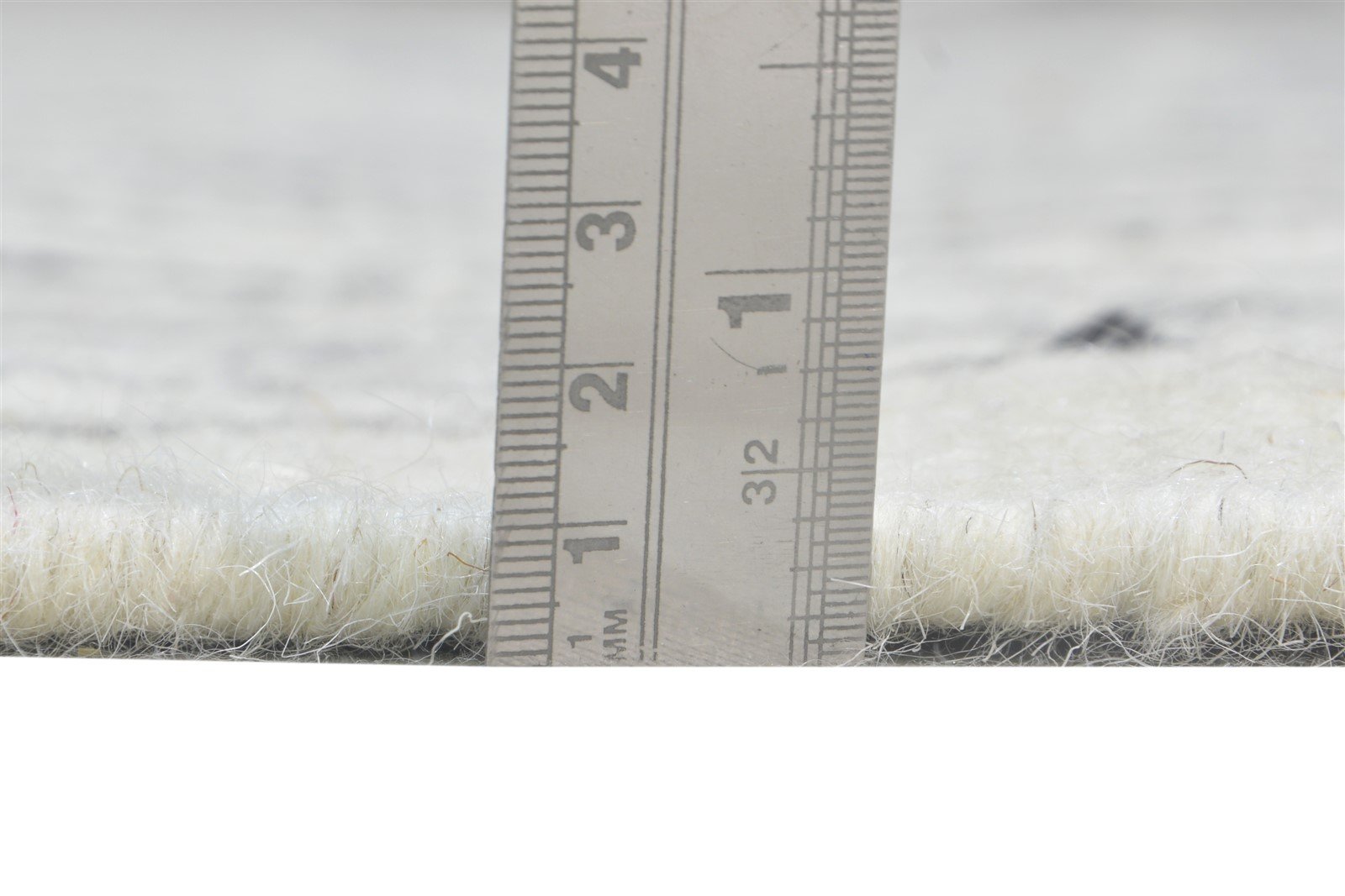 Dhurrie Ivory Wool Rug 5' X 8' Modern Scandinavian Abstract Room Size Carpet 7865140576405