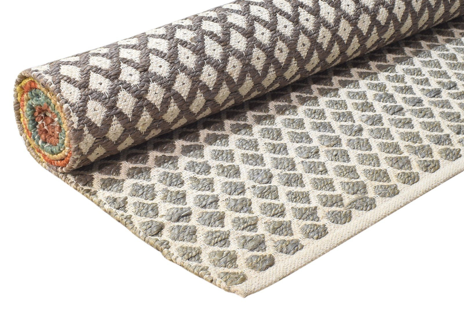 Dhurrie Multi Color Jute Rug 5' X 8' Modern Bohemian Chevron Room Size Carpet 7864480268437