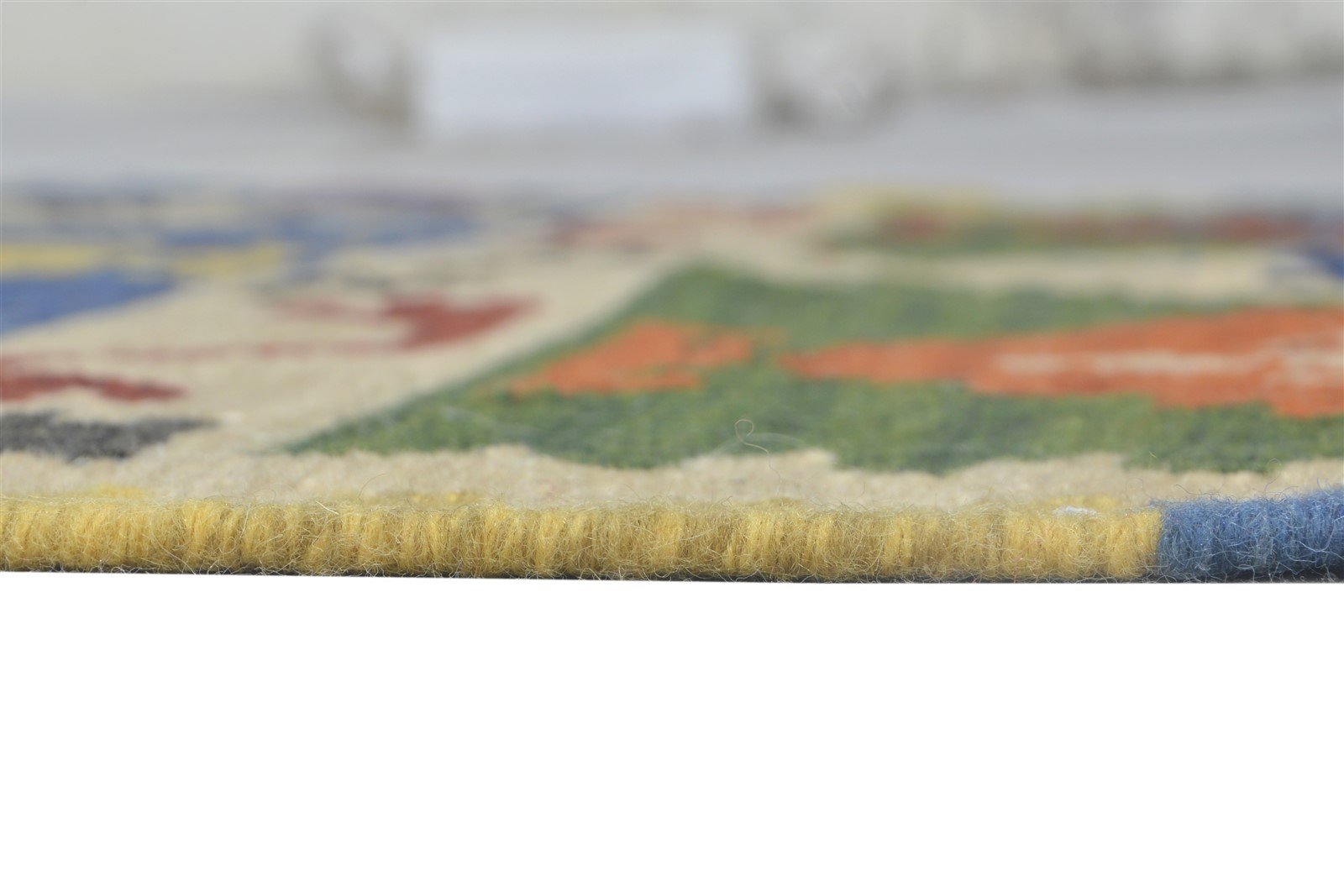 Dhurrie Multi Color Wool Rug 4X6 Southwestern American Tribal Room Size Carpet 7865019760789