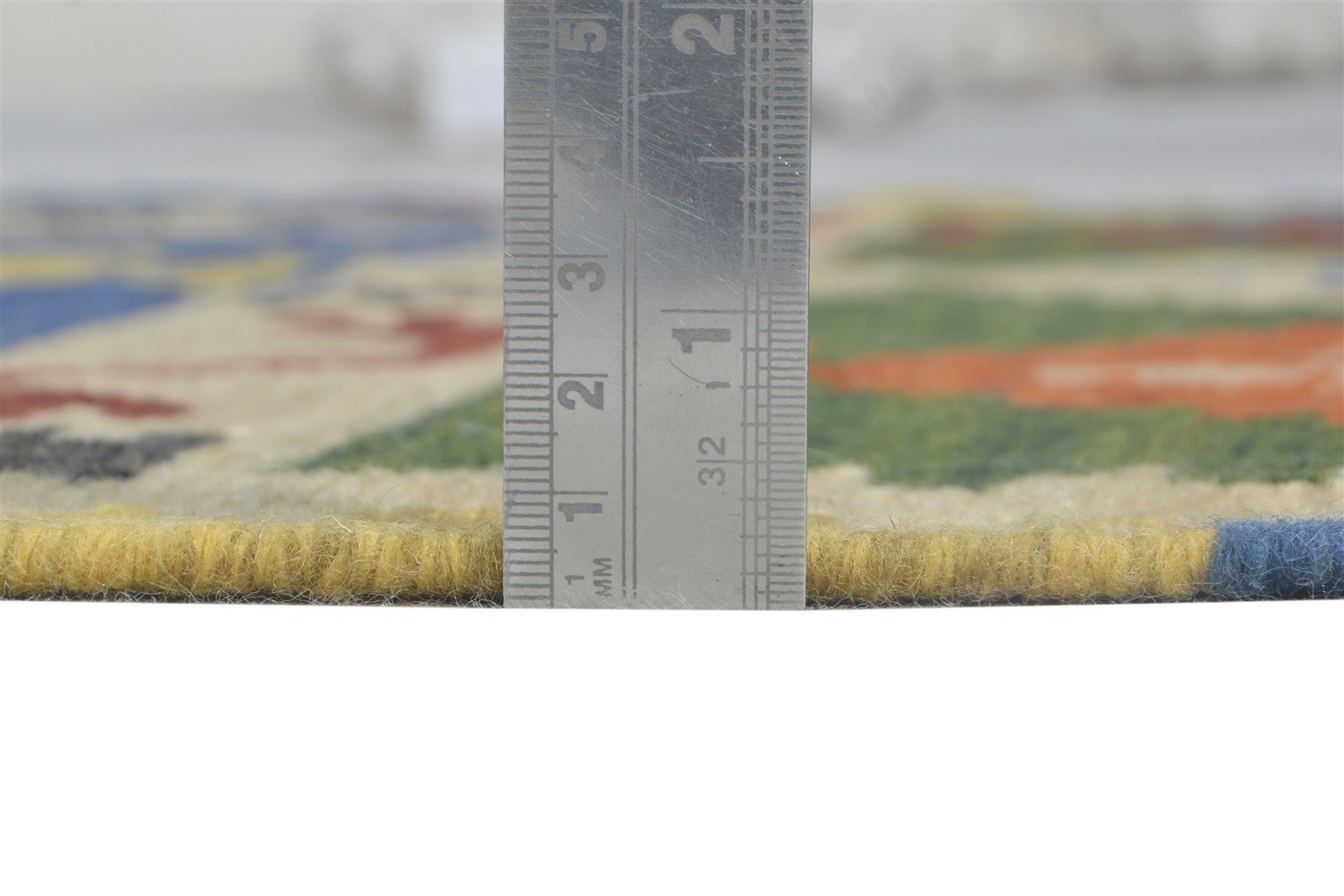 Dhurrie Multi Color Wool Rug 4X6 Southwestern American Tribal Room Size Carpet 7865019760789