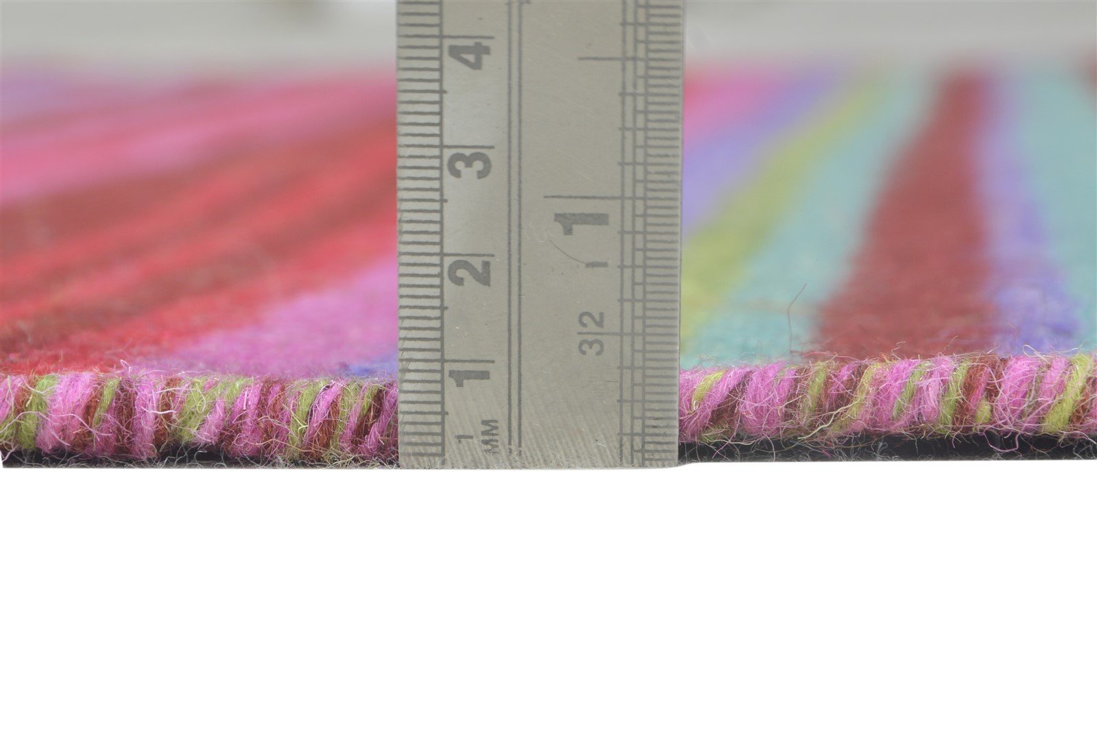 Dhurrie Multi Color Wool Rug 4X6 Southwestern American Tribal Room Size Carpet 7865001345173