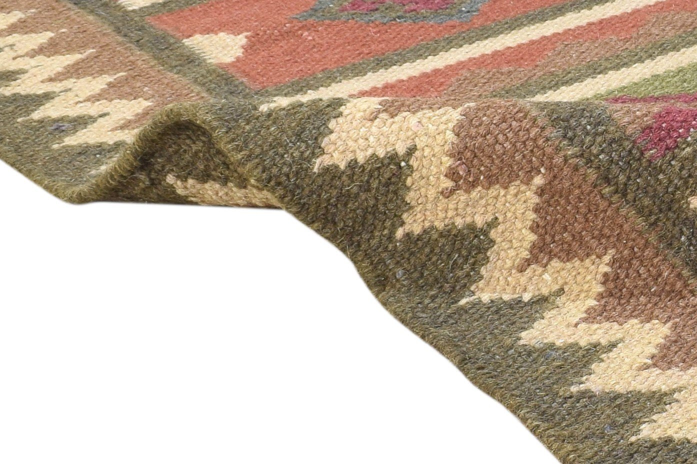 Dhurrie Multi Wool Rug 3' X 5' Persian Oriental Southwestern Room Size Carpet 7864991383701