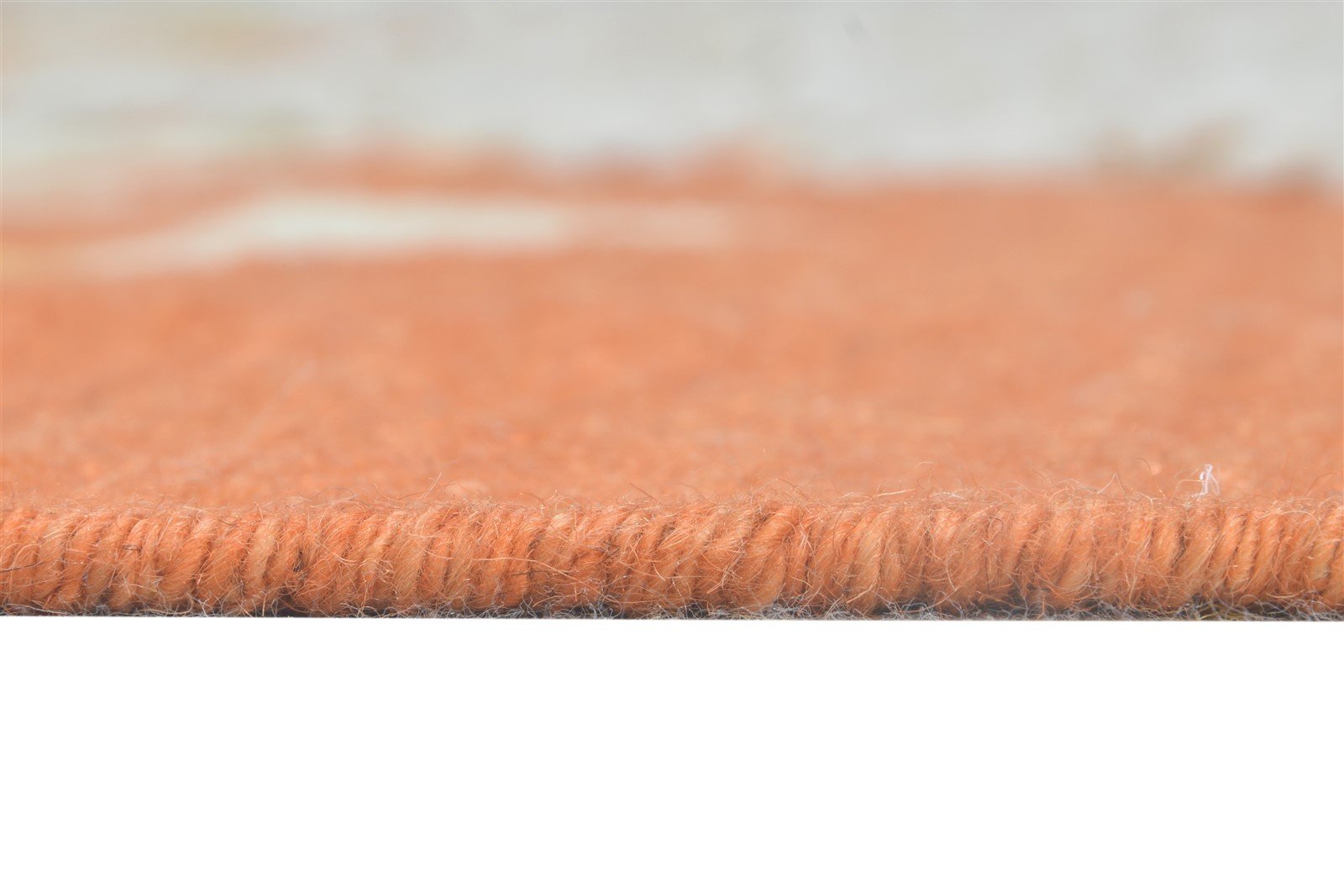 Ginnie Dhurrie Off-White Wool Rug 5' X 8' Modern Scandinavian Abstract 7865053020309