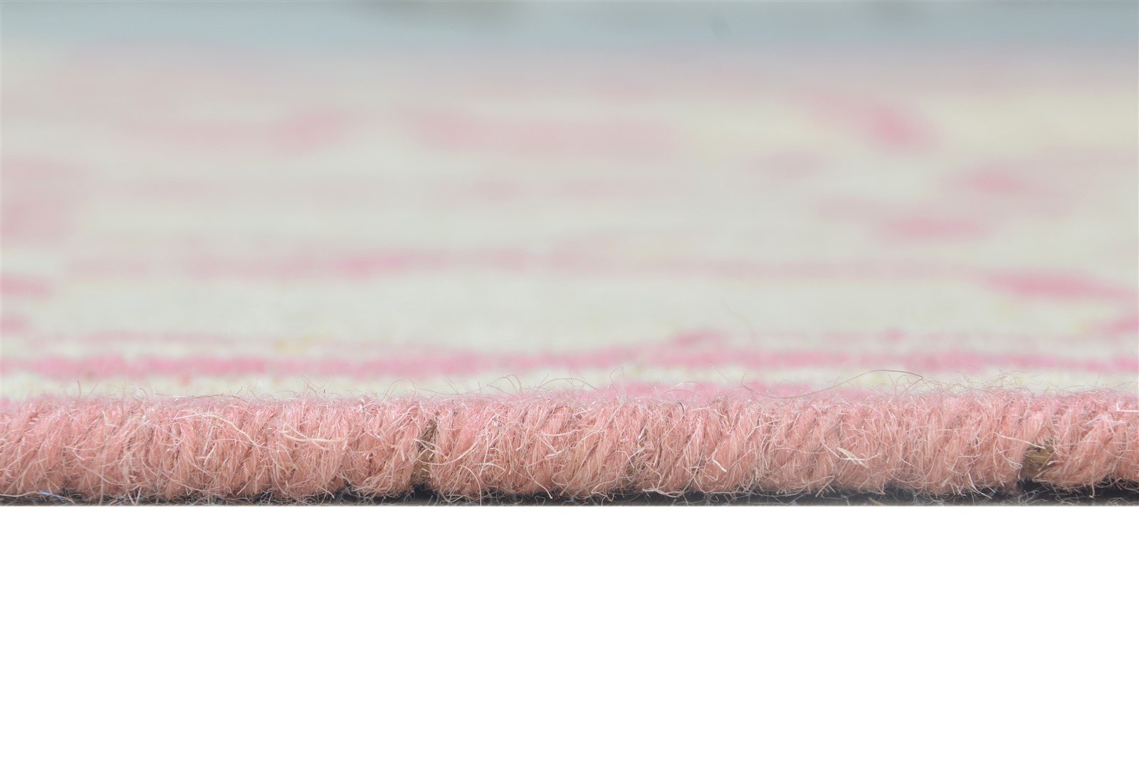 Dhurrie Pink Wool Rug 4' X 6' Modern Moroccan Trellis Room Size Carpet 7864389927061