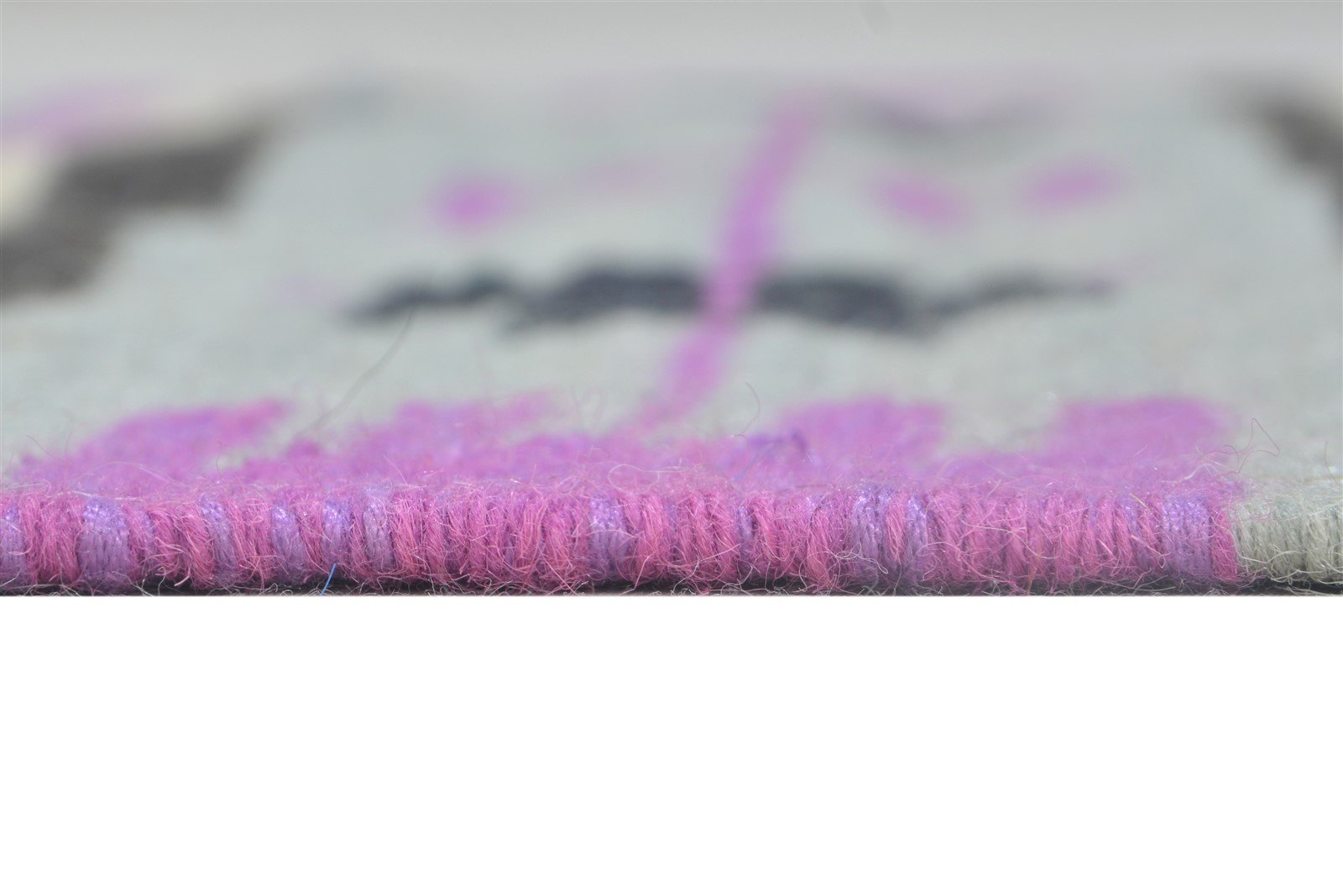 Dhurrie Purple Wool Rug 3' X 5' Persian Southwestern Tribal Small Carpet 7864387731605