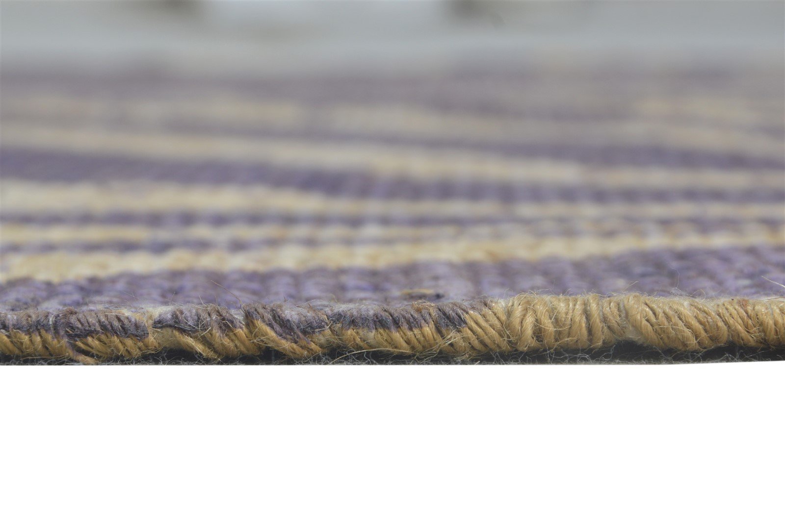 Dhurrie Purple Wool Rug 4' X 6' Modern American Animal Print Room Size Carpet 7865192022165