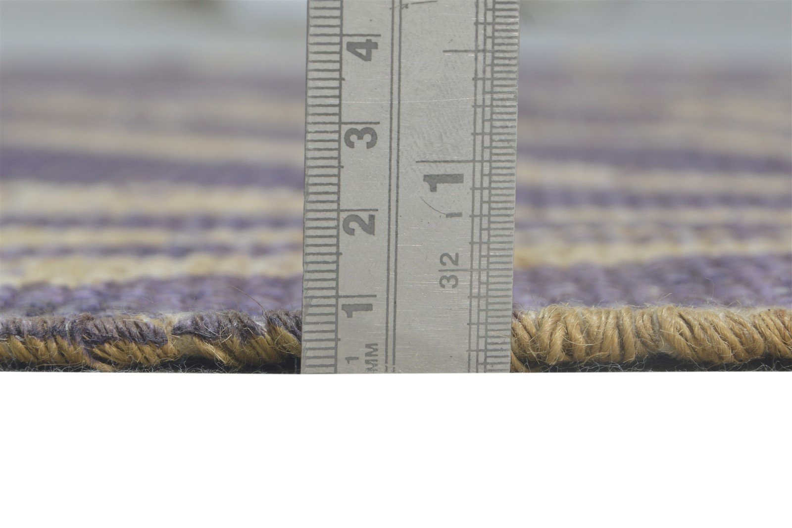 Dhurrie Purple Wool Rug 4' X 6' Modern American Animal Print Room Size Carpet 7865192022165