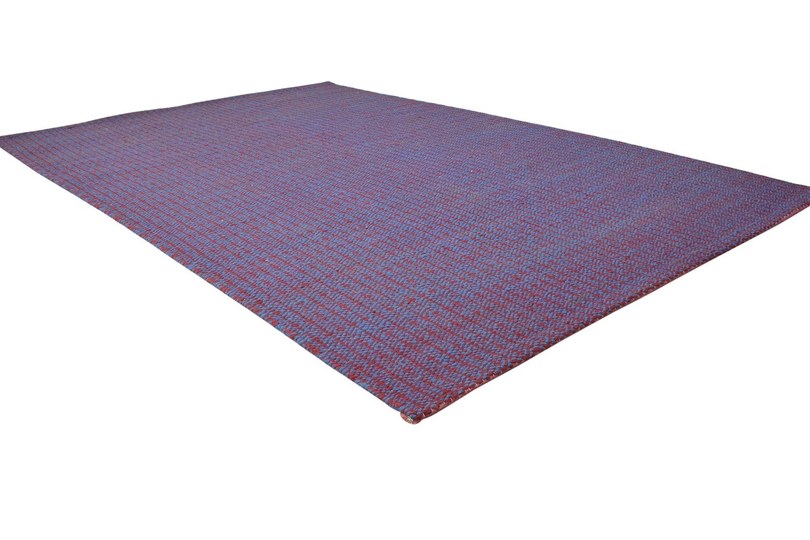 Karola Dhurrie Purple Wool Rug 5' X 8' Modern Bohemian Trellis 7864486232213