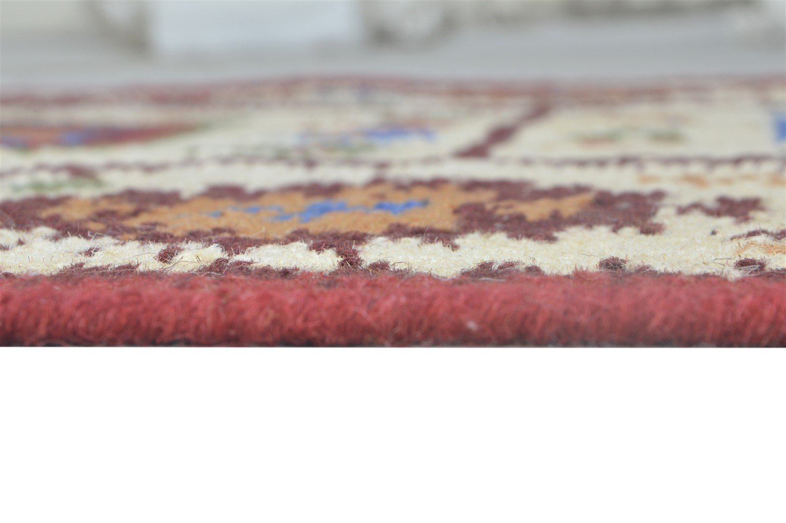 Nonie Dhurrie Red Wool Rug 4' X 6' Persian Kazak Oriental 7865018450069