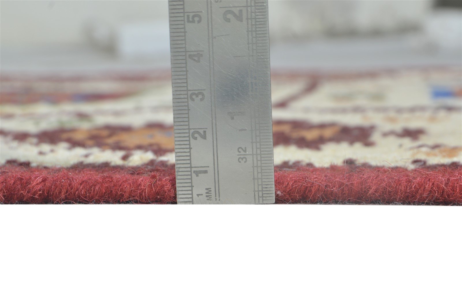Nonie Dhurrie Red Wool Rug 4' X 6' Persian Kazak Oriental 7865018450069