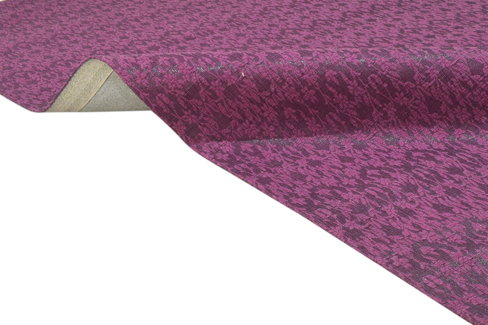 Dianne Wool / Silk Purple Rug 5X7 Modern Jacquard Loom French Floral 7864178671765