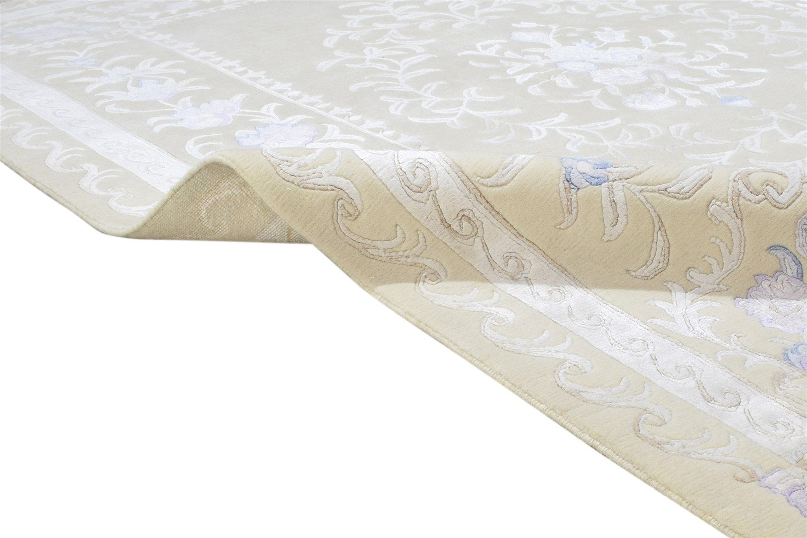 Dominique Hand Knotted Sand Wool / Silk Rug 6X8 Persian Oriental Oriental 7864239915157