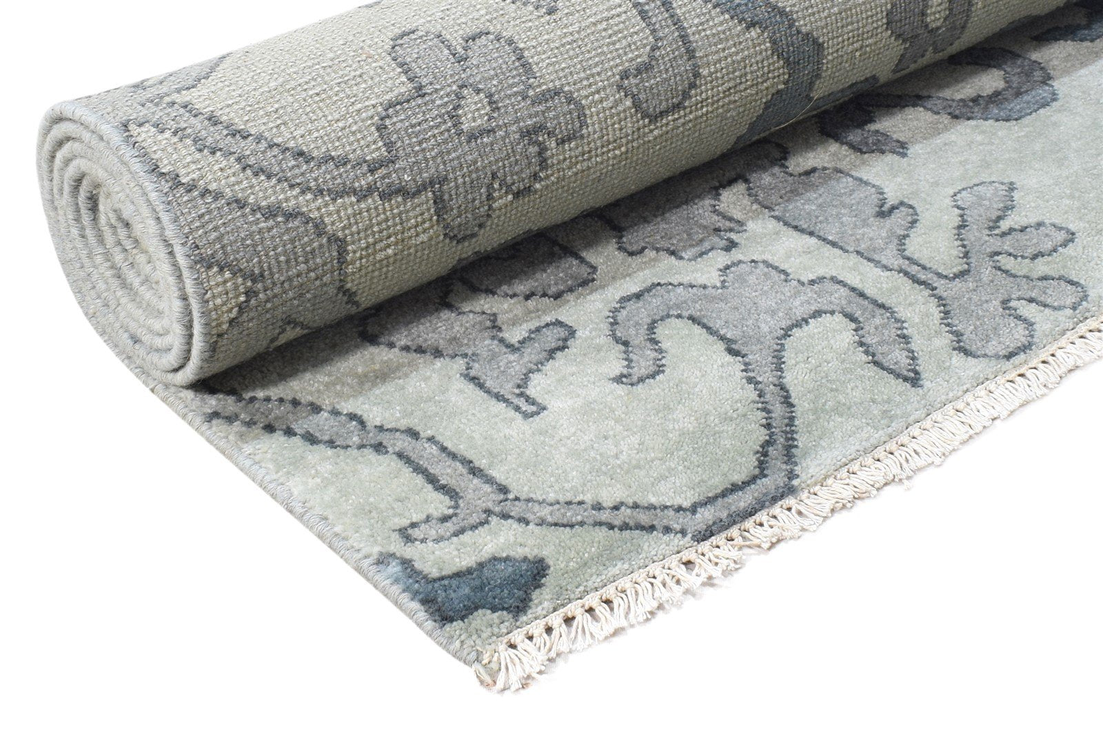 Eleanore 6' X 8' Rug Wool Grey Persian Hand Knotted Mughal Oriental 7864974901397