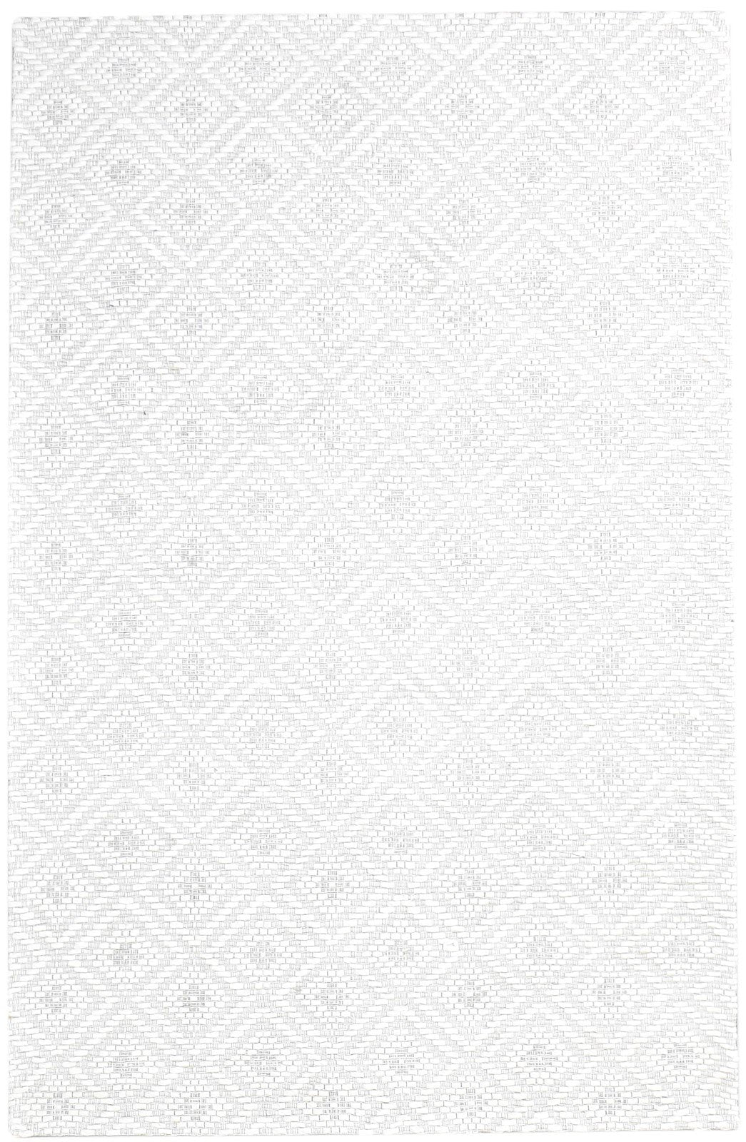 Ertha Cream Wool Rug 5' X 8' Modern Hand Woven Scandinavian Nordic   7864584732821