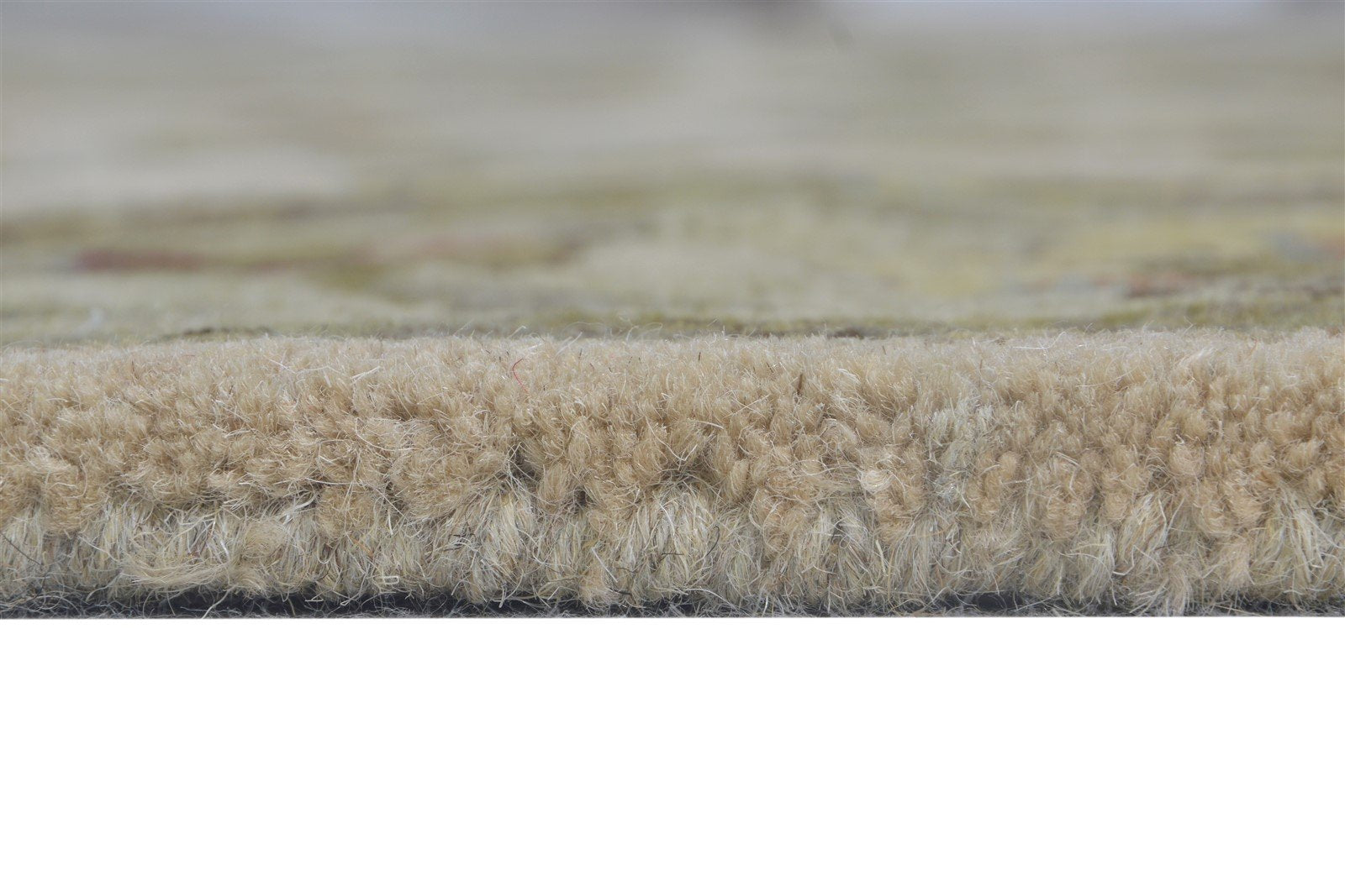 Essie Beige Wool Rug 5' X 8' Persian Hand Tufted Kashan Oriental 7865177374869