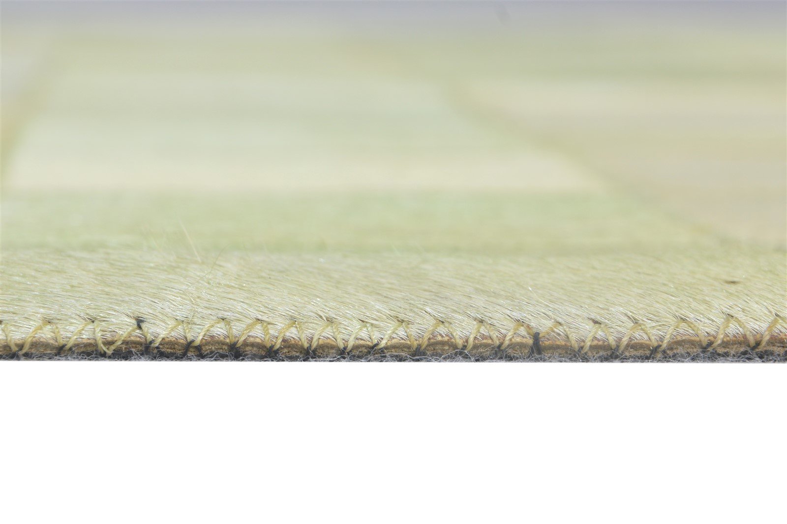 Flatweave Beige Leather Rug 4X6 Modern Scandinavian Geometric Room Size Carpet 7864580636821
