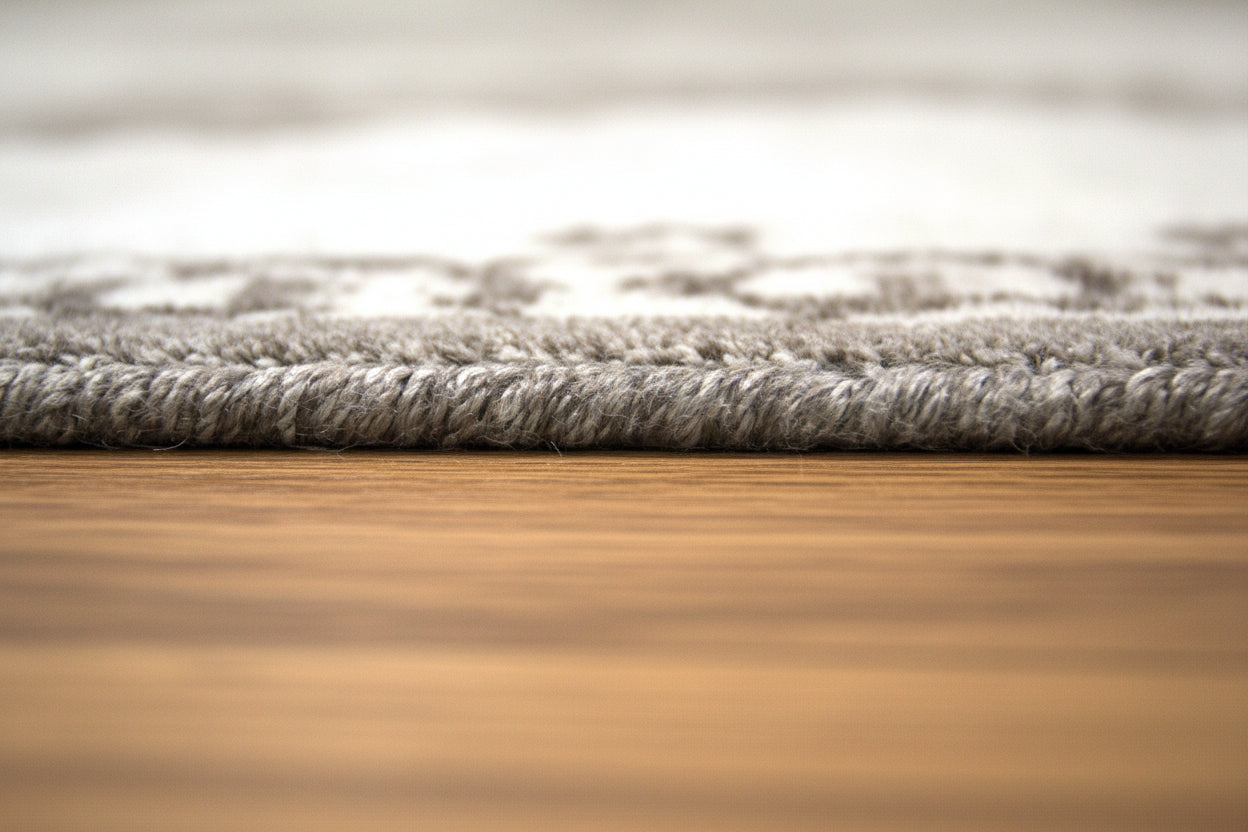 Foxen Abstract Handmade Loom Knotted Brown Gray Luxury Silk Like Viscose Wool Rug 9015874322581