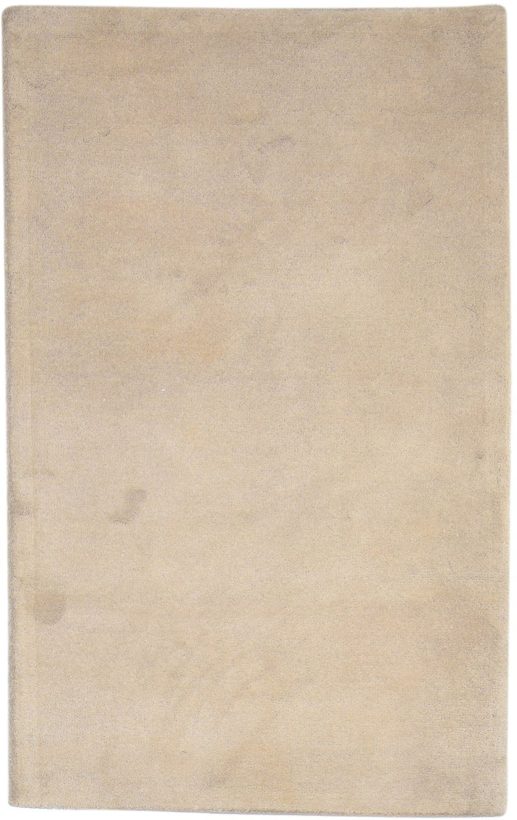 Georgia 100% Wool Peach Rug 3X5 Modern Hand Tufted Scandinavian Solid 7864311644309