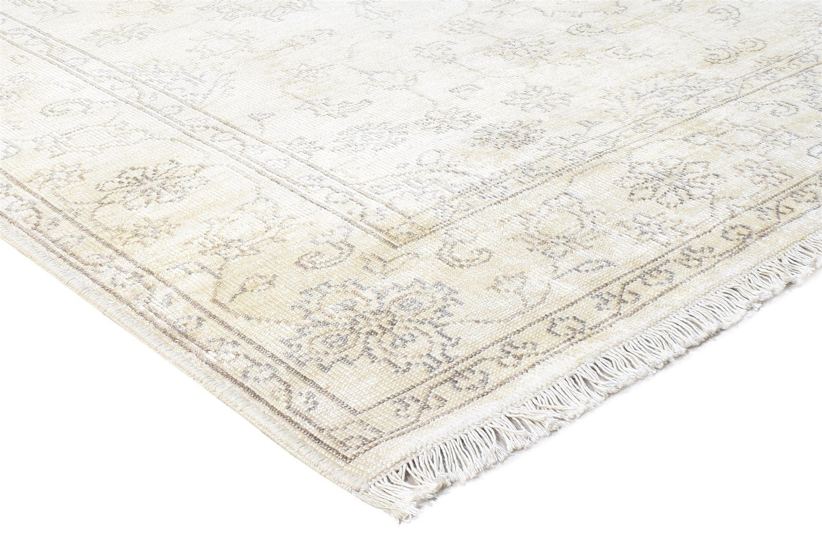 Geralda 6' X 8' Rug Silk Sage Persian Hand Knotted Kashan Oriental   7864801591445