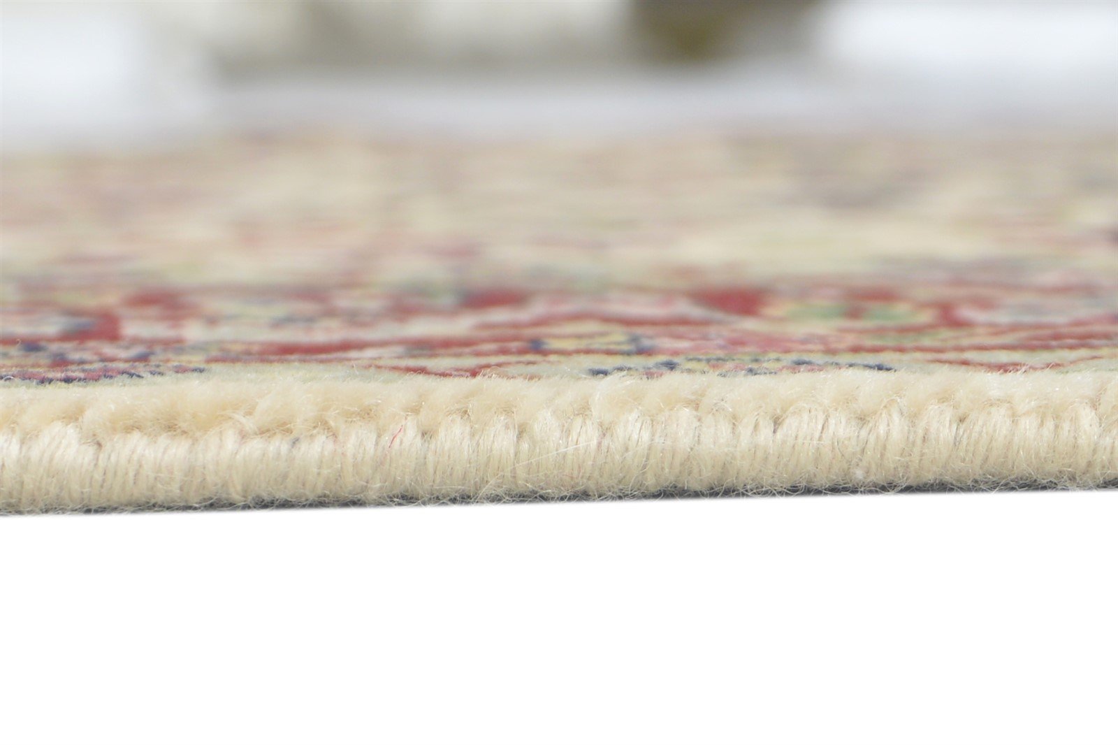 Ginny Wool Beige Rug 5' X 7' Persian Hand Knotted Kashan Oriental   7860693106837