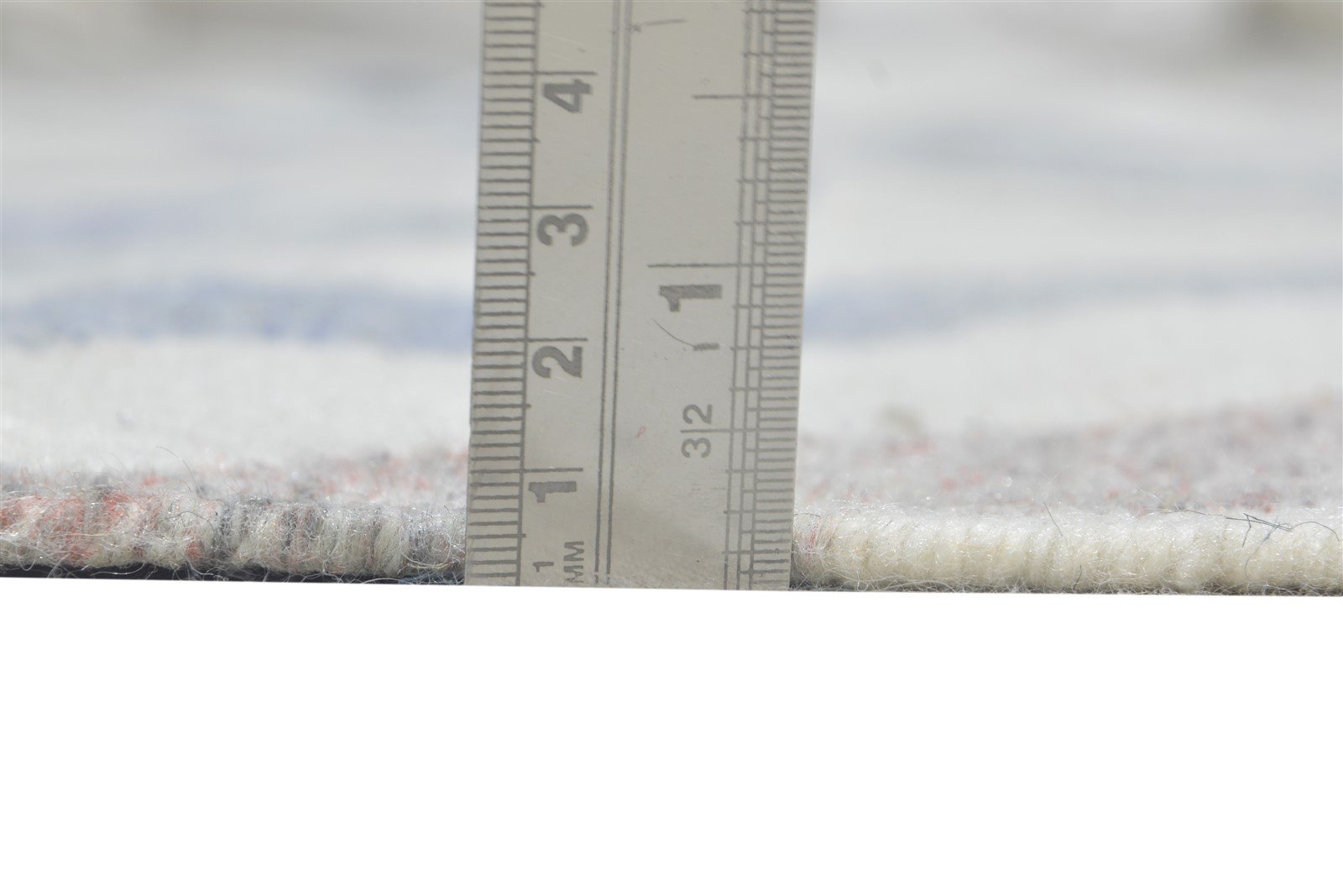 Glori Hand Woven Blue Pet Yarn Rug 5X7 Modern Scandinavian Geometric 7865140412565