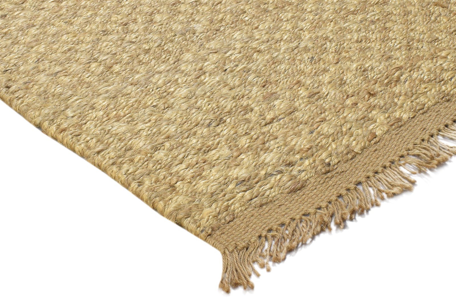Gold Hemp Rug 2'6 X 4' Modern Hand Knotted Scandinavian Solid Small Carpet 7864502386837