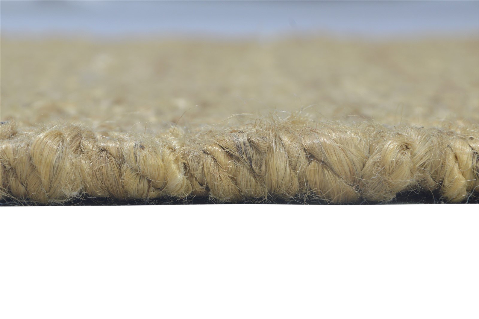 Gold Hemp Rug 2'6 X 4' Modern Hand Knotted Scandinavian Solid Small Carpet 7864502386837