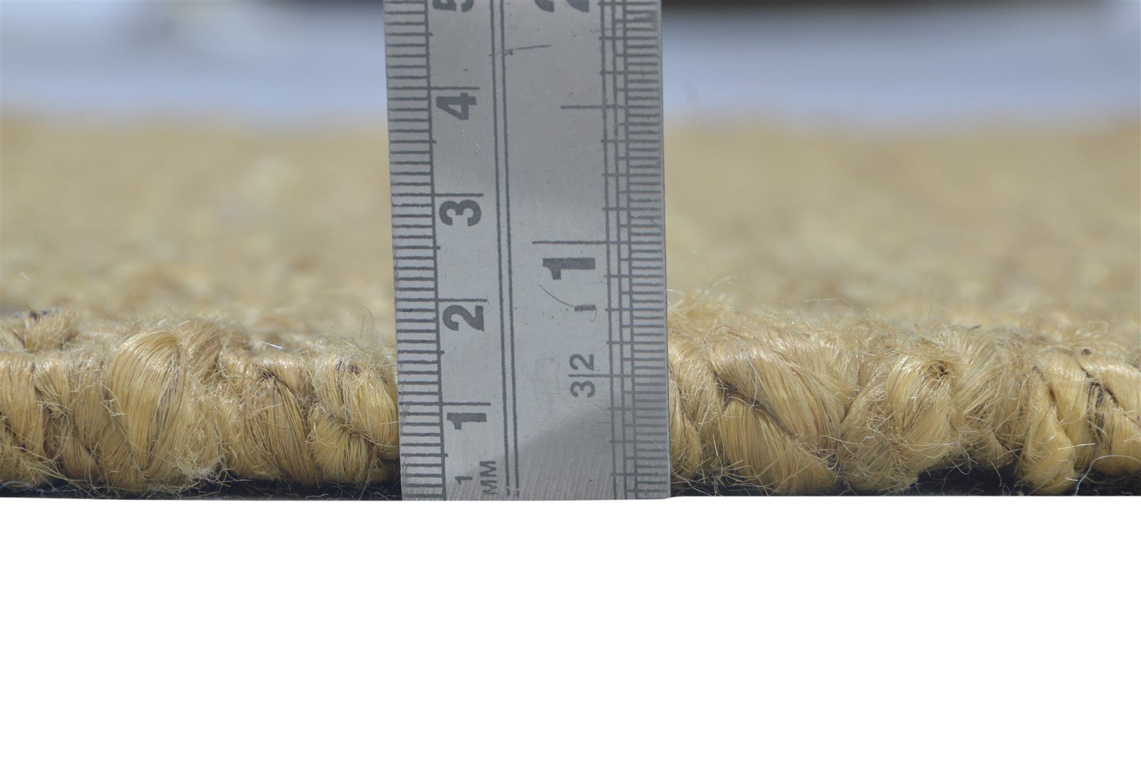 Gold Hemp Rug 2'6 X 4' Modern Hand Knotted Scandinavian Solid Small Carpet 7864502386837