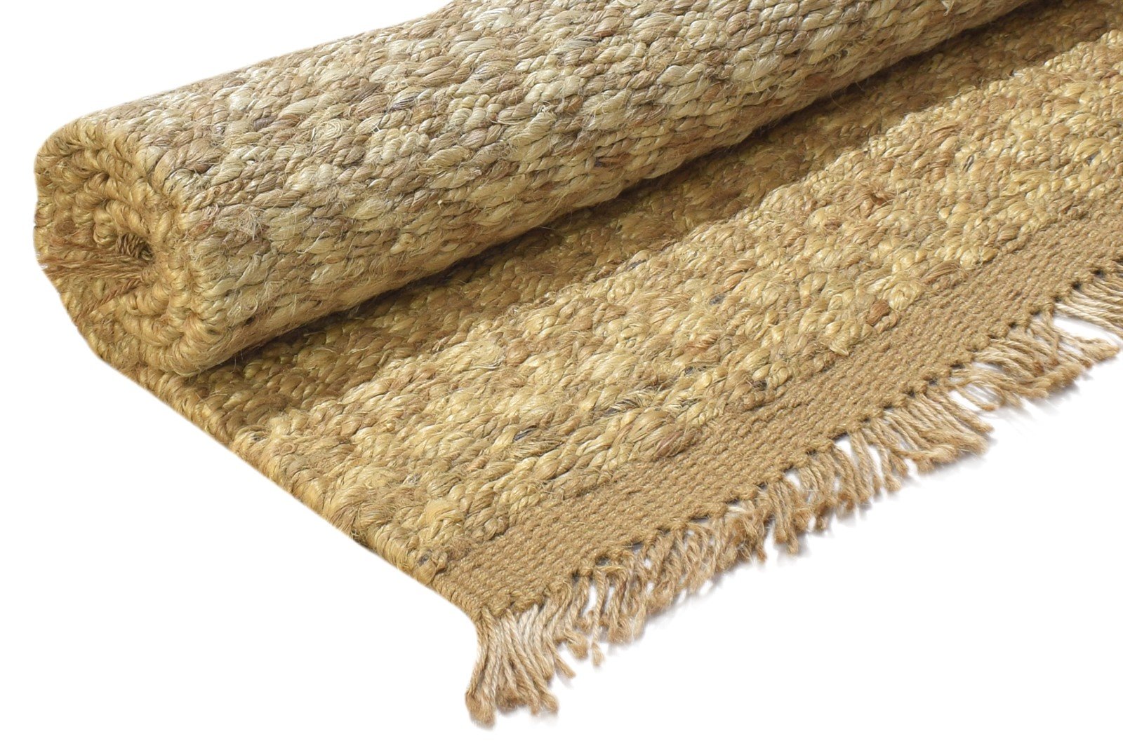 Gold Hemp Rug 2'6 X 4' Modern Hand Knotted Scandinavian Solid Small Carpet 7864502386837