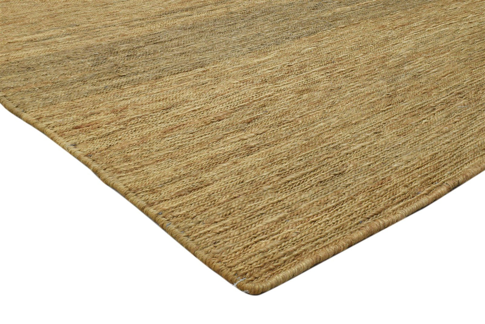 Gold Jute Rug 5' X 8' Modern Hand Knotted Scandinavian Solid Room Size Carpet 7860699365525