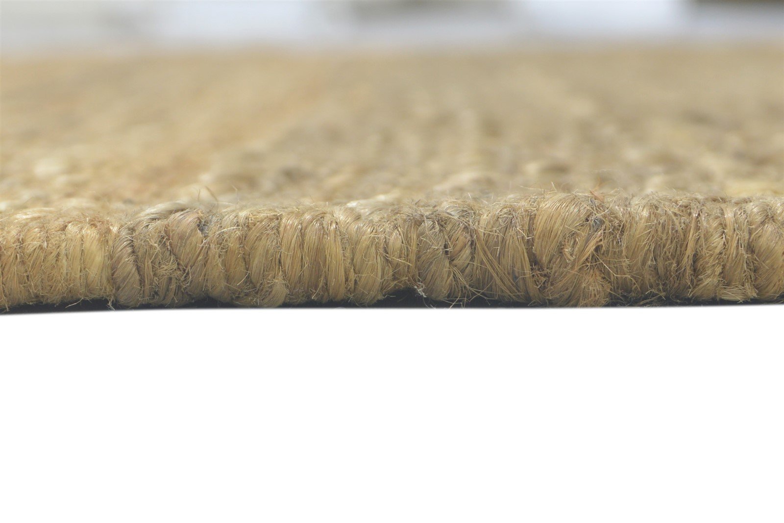 Gold Jute Rug 5' X 8' Modern Hand Knotted Scandinavian Solid Room Size Carpet 7860699365525
