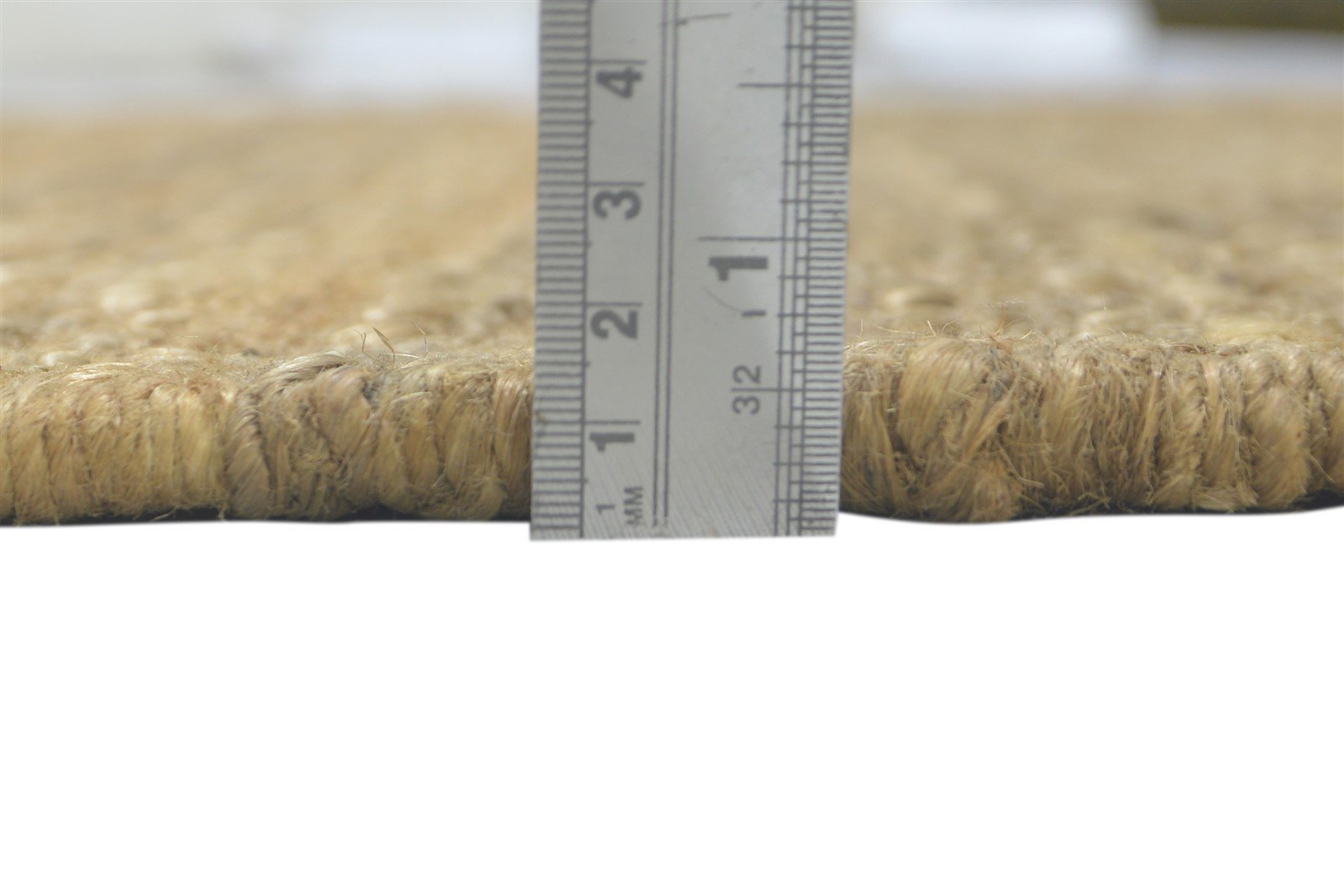 Gold Jute Rug 5' X 8' Modern Hand Knotted Scandinavian Solid Room Size Carpet 7860699365525