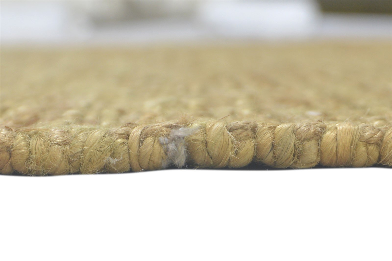 Gold Jute Rug 5' X 8' Modern Hand Knotted Scandinavian Solid Room Size Carpet 7860699463829