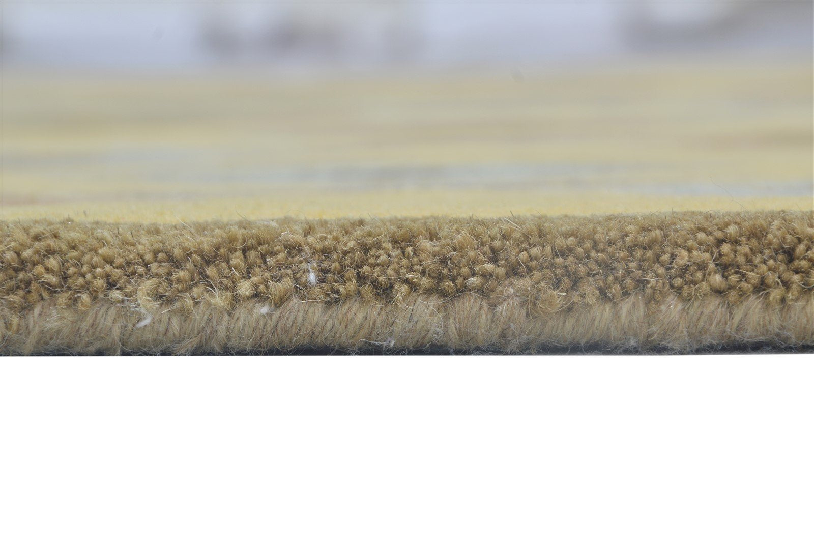 Gold Wool Rug 4' X 5' Modern Hand Tufted Moroccan Diamond Room Size Carpet 7864315674773