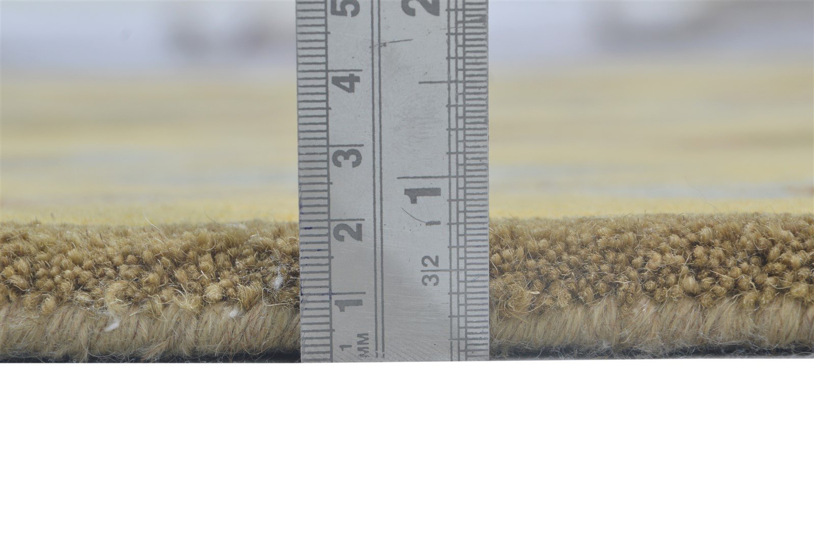 Gold Wool Rug 4' X 5' Modern Hand Tufted Moroccan Diamond Room Size Carpet 7864315674773