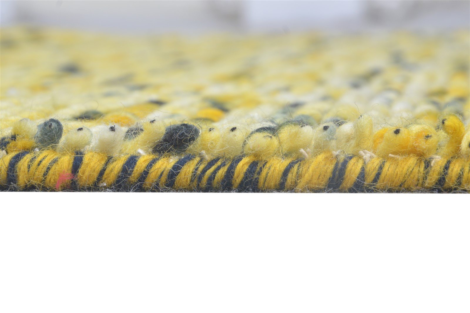 Gold Wool Rug 4' X 6' Modern Dhurrie Bohemian Solid Room Size Carpet 7865012125845