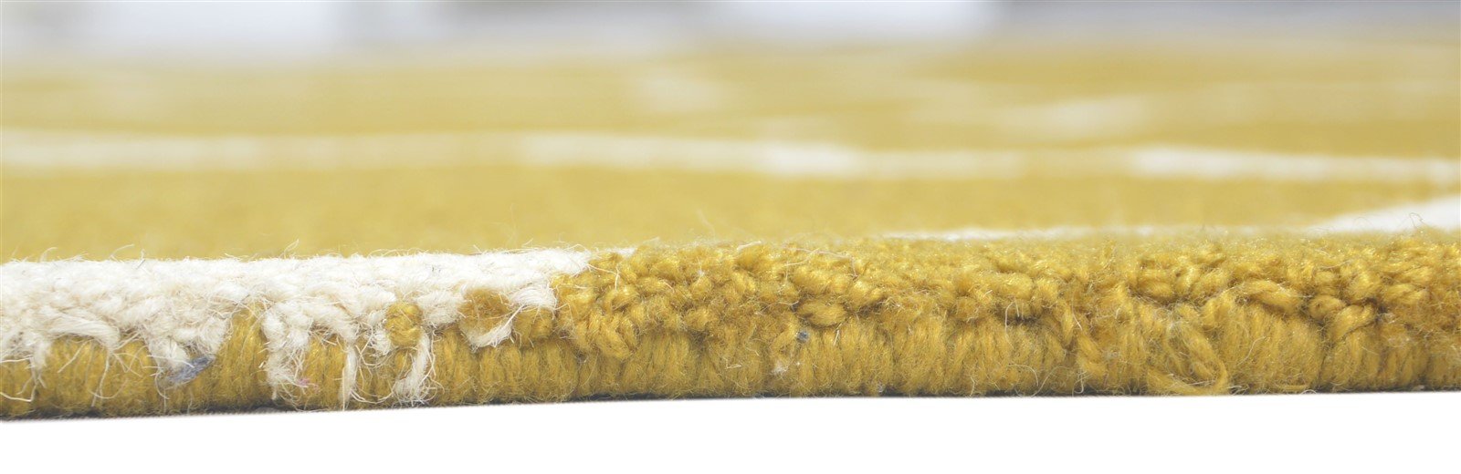 Gold Wool Rug 5' X 8' Modern Hand Tufted Moroccan Trellis Room Size Carpet 7860686291093