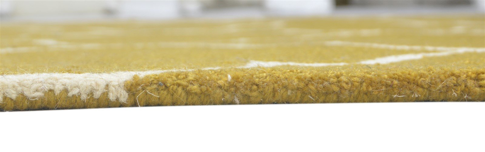 Gold Wool Rug 5' X 8' Modern Hand Tufted Moroccan Trellis Room Size Carpet 7860687634581